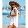 2025 Women's V-Neck Solid Color Beach Sun Protection Dress