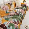 American Retro Pastoral Style One Piece Sofa Cover Dust-Proof Anti-Slip Decoration Home Sofa Towel Summer Universal Sofa Covers