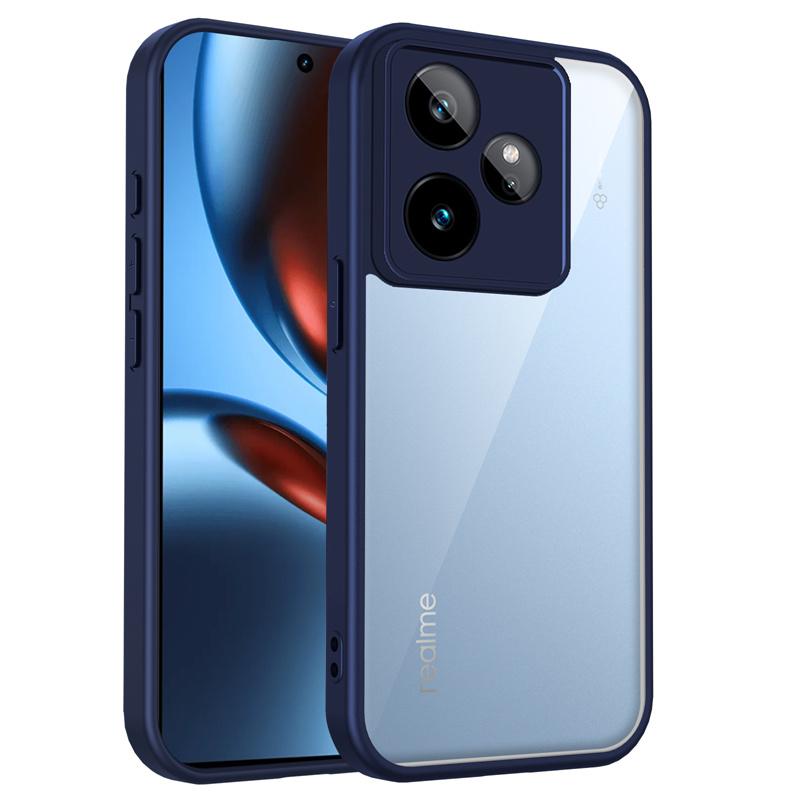 Realme GT7 5G RMX6688 Case Plating Silicone Bumper Shockproof Clear Back Cover Hard Phone Case for Realme GT7 RealmeGT7 RMX6688