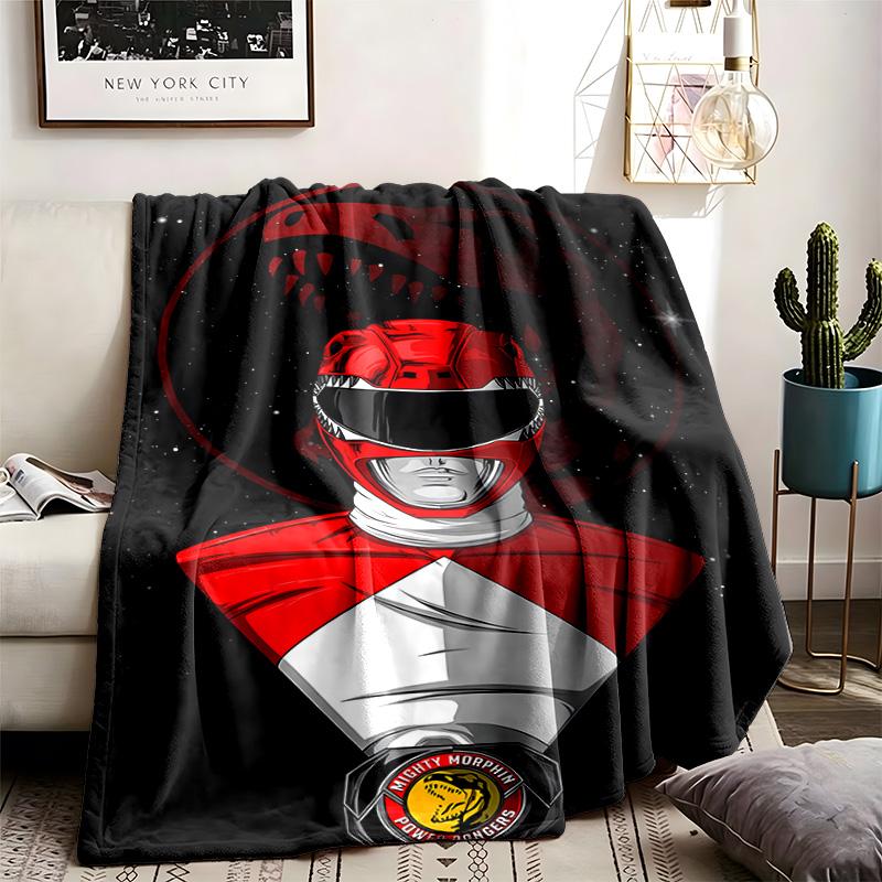 Mighty Morphin Power Rangers Theme Blanket Suitable For The Sofa Camping And Travel Made Of Soft Flannel Material An Ideal Gift For Occasions Such As