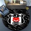 Beşiktaş Istanbul Football Club Round Rug for Livingroom,Bedroom, Palyroom, Chair Rug, Area Rug, Circle Carpet, Fan Christmas Gift