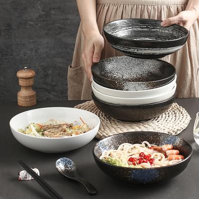 Ceramiczna miska na makaron miska do serwowania w stylu japońskim płytka do użytku domowego kreatywna zastawa stołowa miska do makaronu restauracja z ramenem miska na zupę