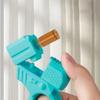New Mini Gun Shell Ejected Can Launch Decompression EDC Finger Ring Pistol Fidget Spinner Ratchet Anxiety Stress Relief Toy Guns