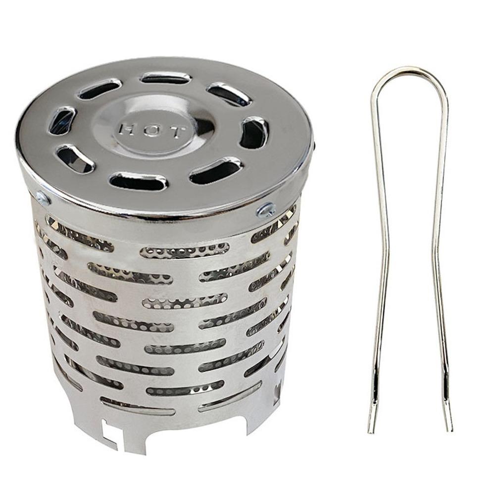 Mini Camping Heater With Handle Emergency Heater Durable Portable Heater Hiking серебряный