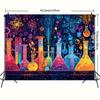 1pc Science Lab Chemistry Backdrop Banner - Party Decor - Theme For Birthday Home Photo Booth - No Power Required Indoor Outdoor Decor