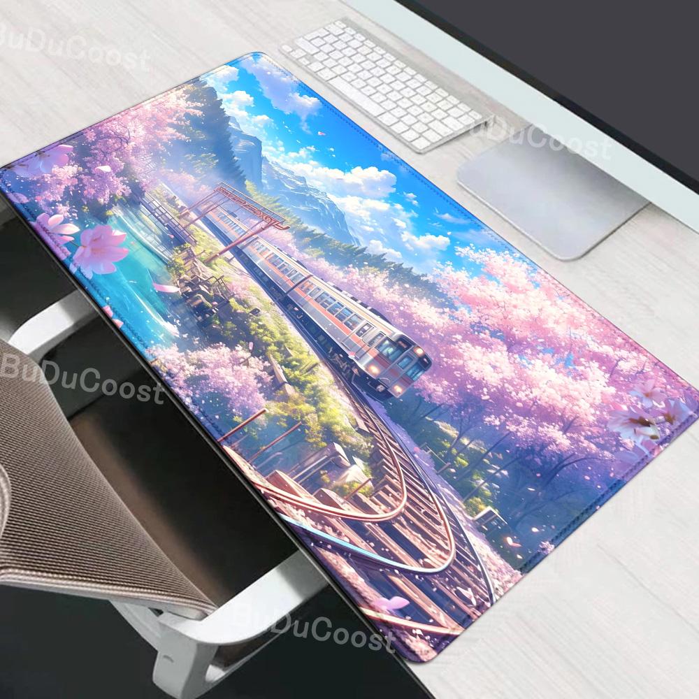 mouse pad Gaming Sakura Japanese Cherry Blossom XL Home New HD mousepad XXL Keyboard Pad Non-Slip Office Carpet Laptop Mice Pad