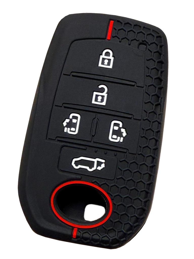 Cover for Toyota Smart 5 Buttons New Alphard New Vellfire New Noah New Voxy for a perfect smooth For Toyota vehicles Red IKTSilicon Keys, / (2023~)