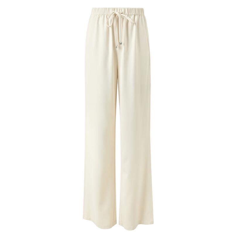 Sancai 2025 Summer Elastic High-Waist Slim Straight-Leg Casual Pants