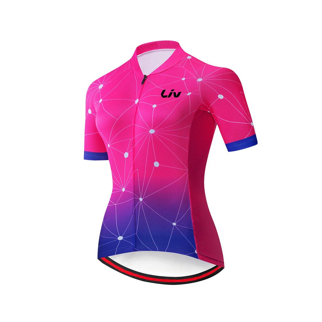 Clothing Women's Summer Cycling Clothing Short Sleeved Quick Drying Sportswear Outdoor Cycling Bib Cycling Set 2026 Summer Breathable Cycling Suit