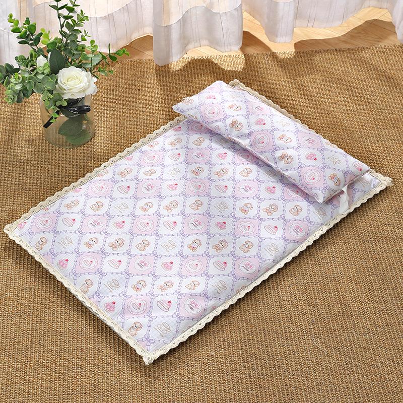 Summer Pet Mat Mat Cat Mat Mat Waterproof Non-stick Fur Cat Mat Cooling Straw Mat Puppy Mat Cat Litter Mat