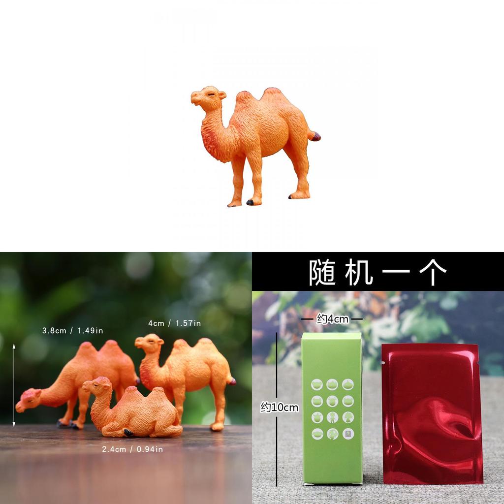 Bionic Animal Miniature Model Camel Desert Ship Aquarium Desk Decor For Kids
