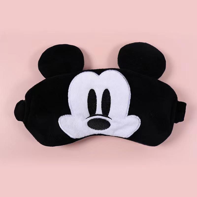Mickey Mouse Eyeshade Anime Figure Soft Plush Stuffed Sleeping Eye Mask Cover Minnie Cute Shade Travel Sleep Cartoon Gift