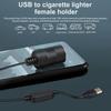 USB A Male To 12V Car Lighter Socket, USB 5V To 12V Step Up Lighter Adapter, For Dash Cam, GPS, Car LED Light Strips, And Other Automotive Electronics