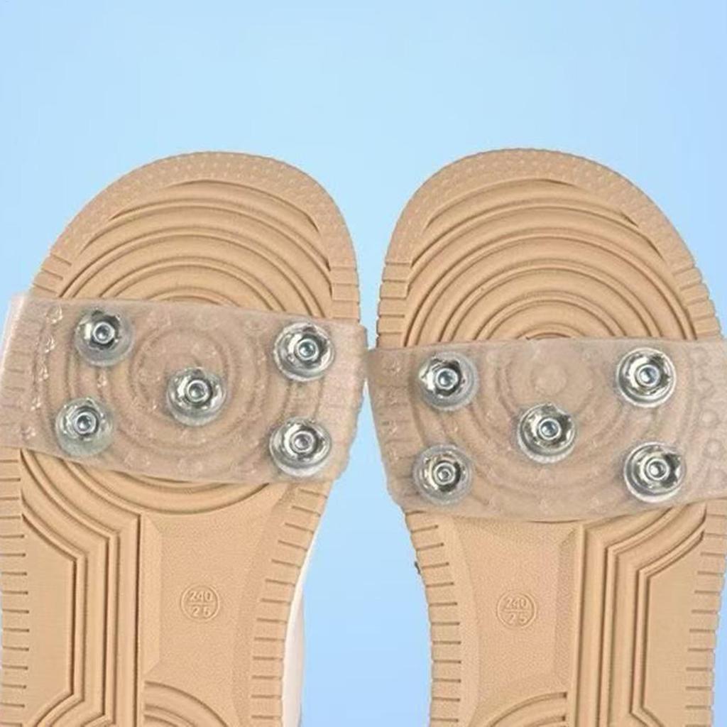 5-Stud Climbing Crampons Anti Slip Mountaineering Cleats Unisex Snow Claw Shoe Covers Walking Hiking Accessories