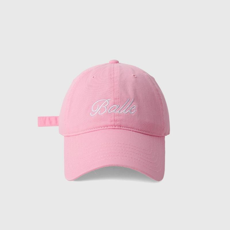Hat Female peaked cap Deepened and widened face Small soft top baseball cap Men's versatile letter embroidered sun hat