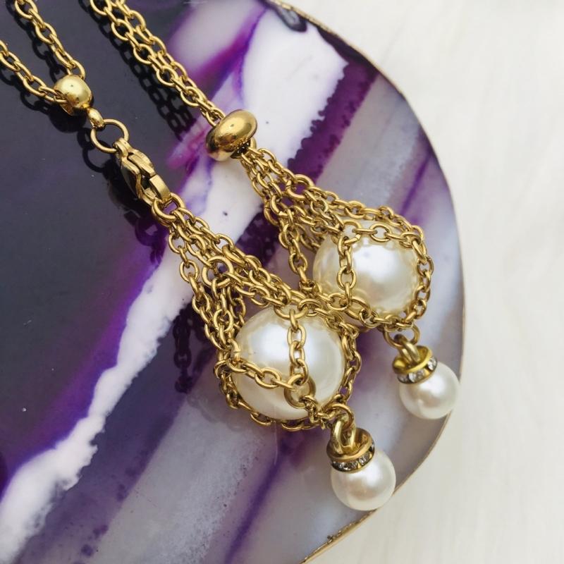 Natural Crystal Holder Necklace Colorful Stone Mesh Pocket Pendant Choker Adjustable Chain Neckchains for Women Girl