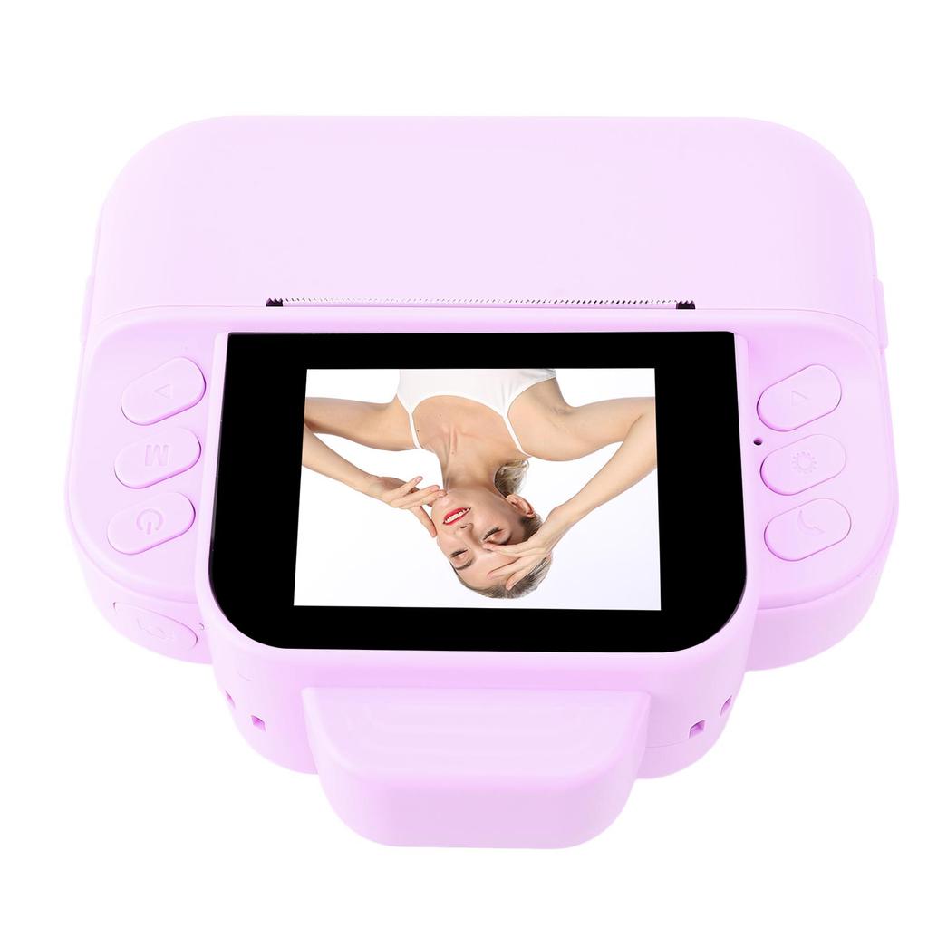 Instant Print Camera 1080P 2.4 Inch Screen Thermal Printing Time Lapse Multiple Filters Travel Instant Camera Toy for