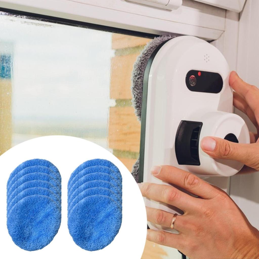 12 - Ersatzkissen für Fensterputzroboter, Kissen, , zum Reinigen Rund
