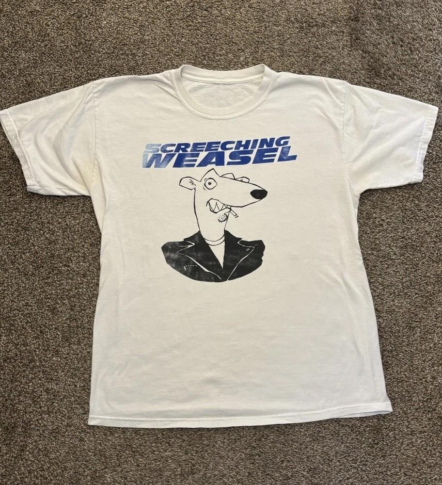 Винтажная панк-футболка Screeching Weasel 1994 S-4XL Унисекс XXXXL