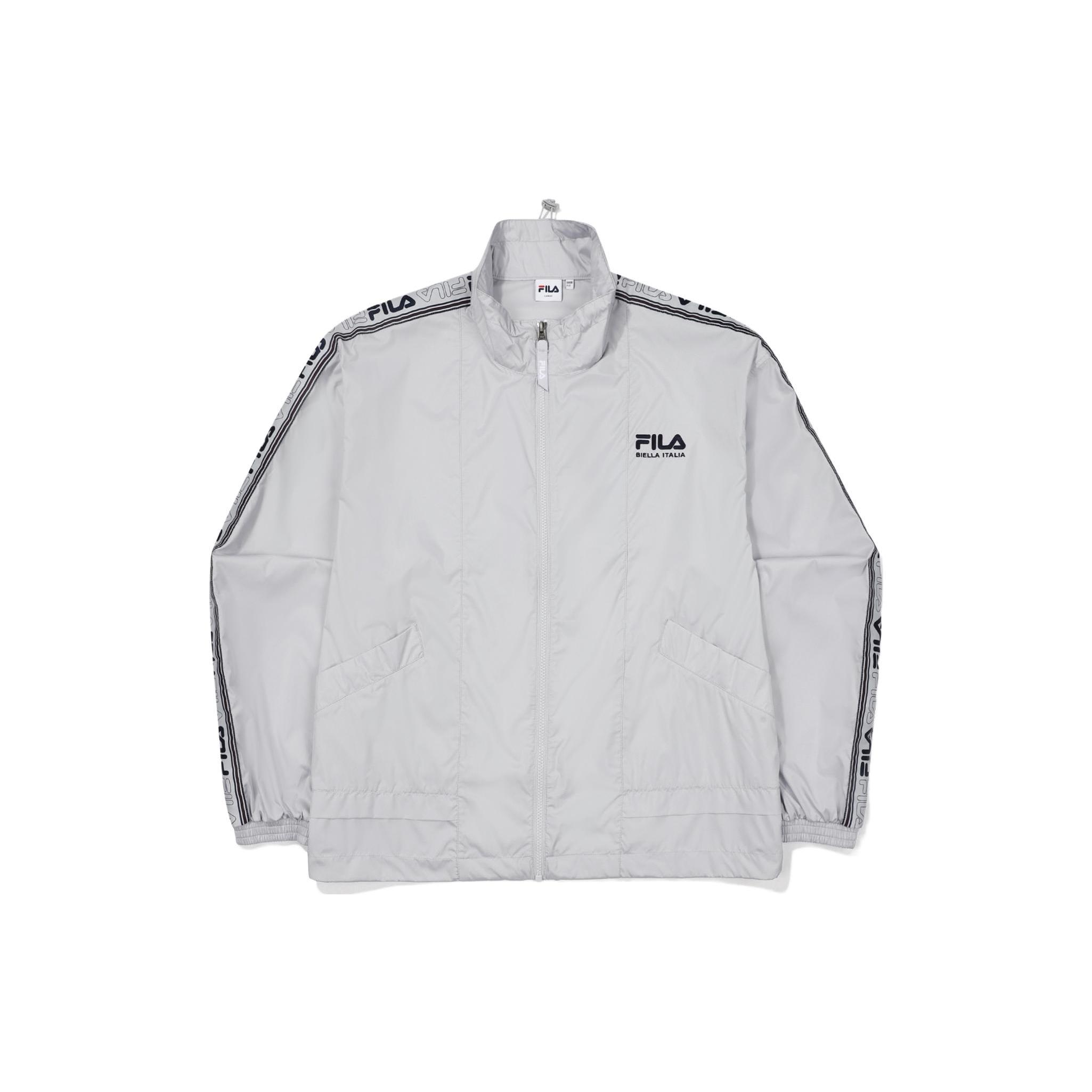 FILA Jackets Unisex Gray Stand Collar Moderate Other FS2JKF2115X-LGY 095