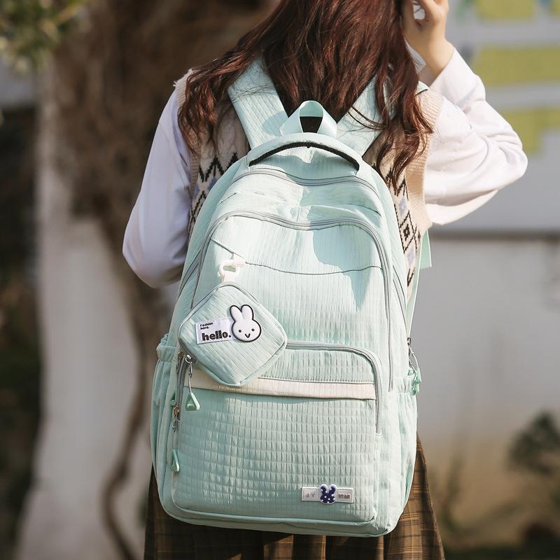 Multi-layered Schoolbag for Girls, Large-capacity College Casual and Fashionable Backpack for Young Girls
