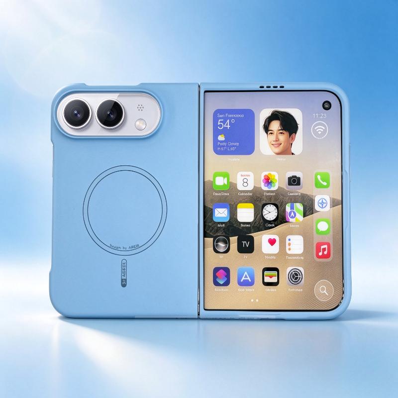 Original Mode Candy Farbe Hautgefühl Magnetische Handyhülle für iPhone Duo Kabelloses Ladegerät Stoßfest Kratzfest Frontrahmen Schutzhülle