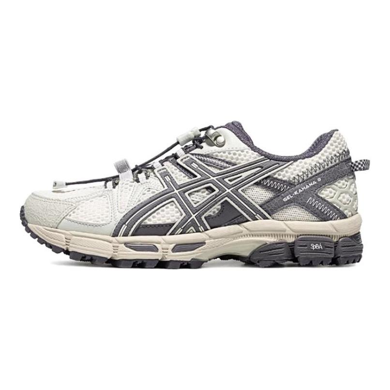 Asics Gel-Kahana 8 Fashion Comfortable Low-Top Casual Trail City Commuting Long-Distance Running Shoes Women sneaker Gray White 1012B634-101