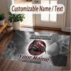 Custom Rug Scorpions Pattern Print Name Text Soft Non‑Slip Floor Carpet for Home Indoor Decoration