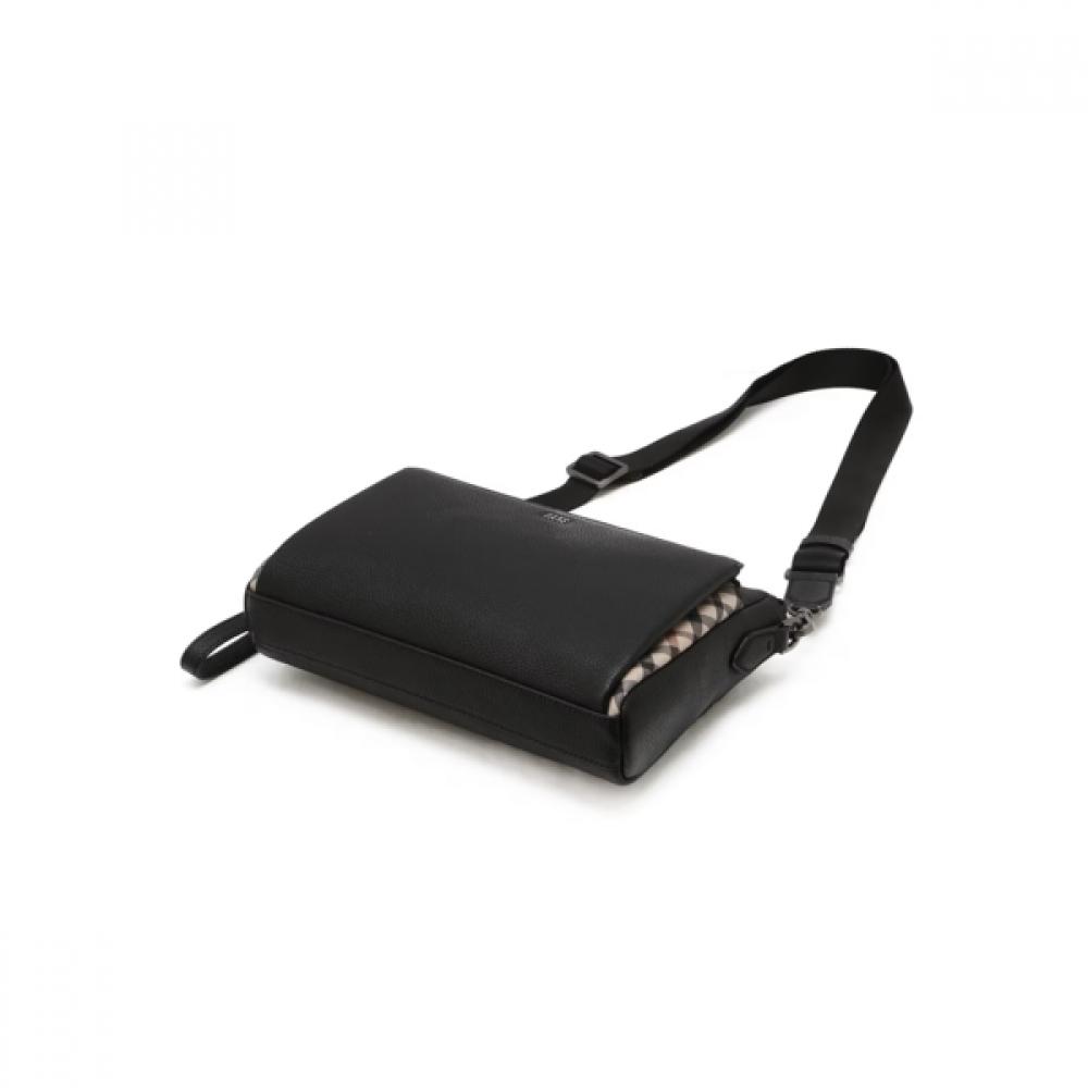 Daks Black Leather Crossbody Bag Dbba6e112bk