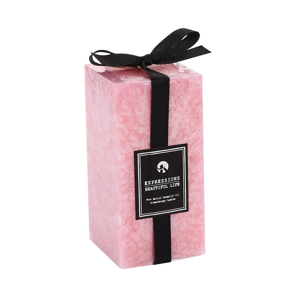 Ice Flower Candle Household Unscented Candle Emergency Wedding Fragrance Souvenir Square Candle