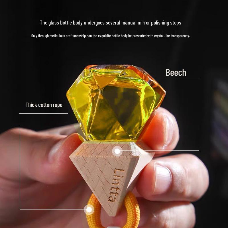 Long-lasting Car Pendant Air Freshener - Premium Fragrance Essential Oil for Interiors