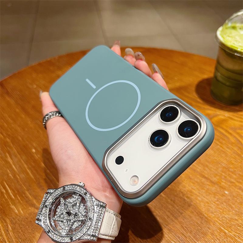 iPhone 17 Air Magnetische Hülle, Mattes PC Stoßfestes Cover für Apple 16, 15 Pro Max