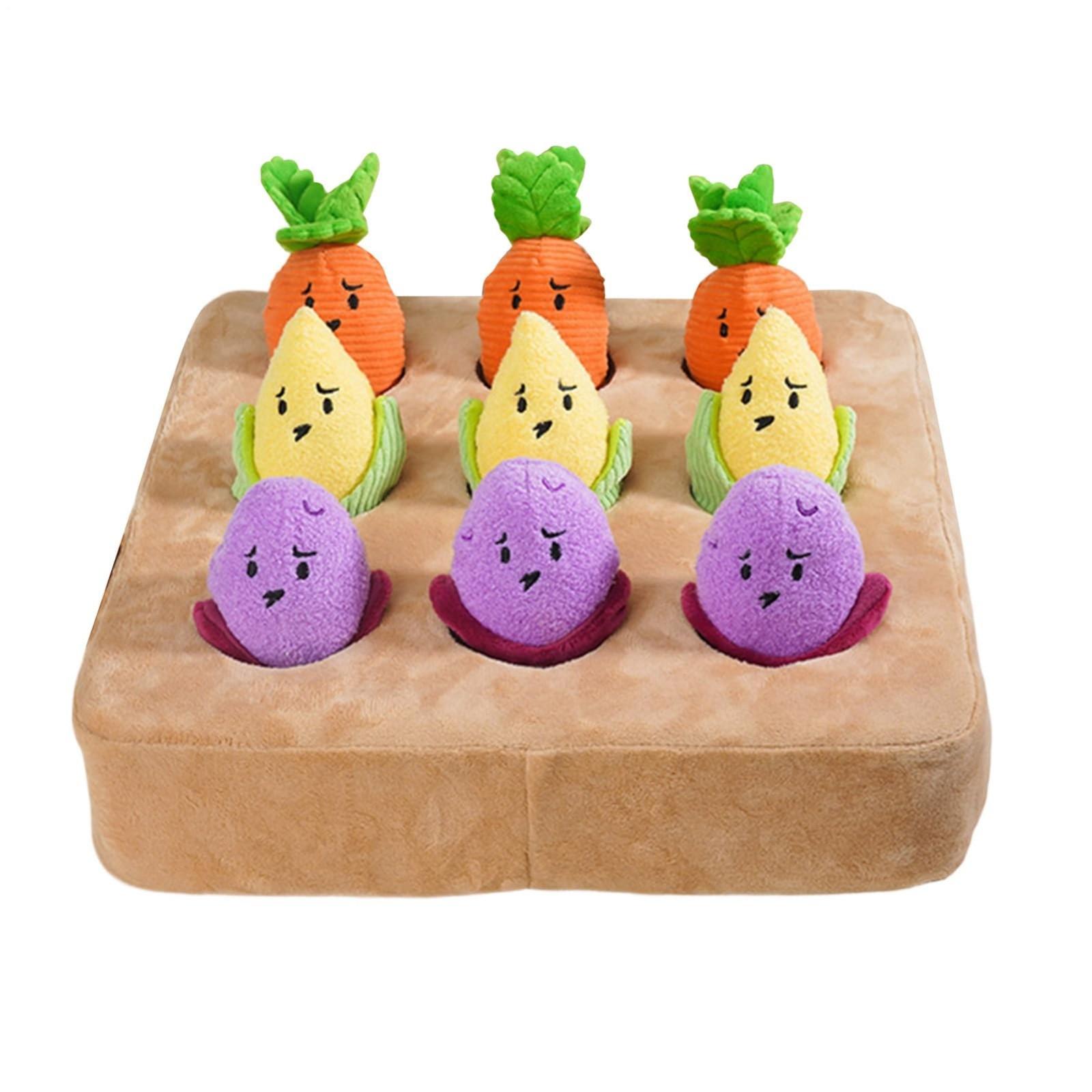 

Garden Carrot Toy, Feeding Squeaky Pad, Dog Puzzle Toy With Brain Challenge, Pet Toys With Interactive Design, Puppy Enrichment Toys, Carrot Games One Size