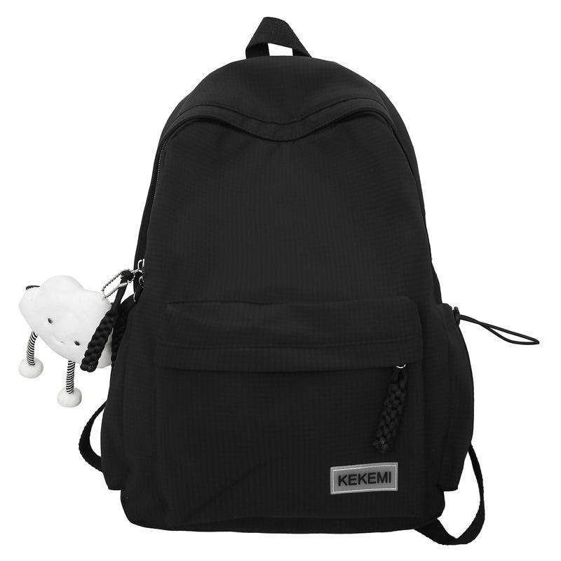 Little Fresh and Artistic Girl Backpack Junior High School Students High School Students Plaid Lightweight School Bag Large Capacity Backpack
