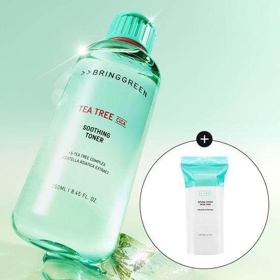 [BRING GREEN] Lotion Apaisante Tea Tree Cica 500ml Set Spécial
