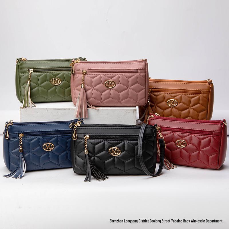 2024 Women's Multi-Layer Embroidered Shoulder Bags - Hot-Selling, Stylish Messenger Bags