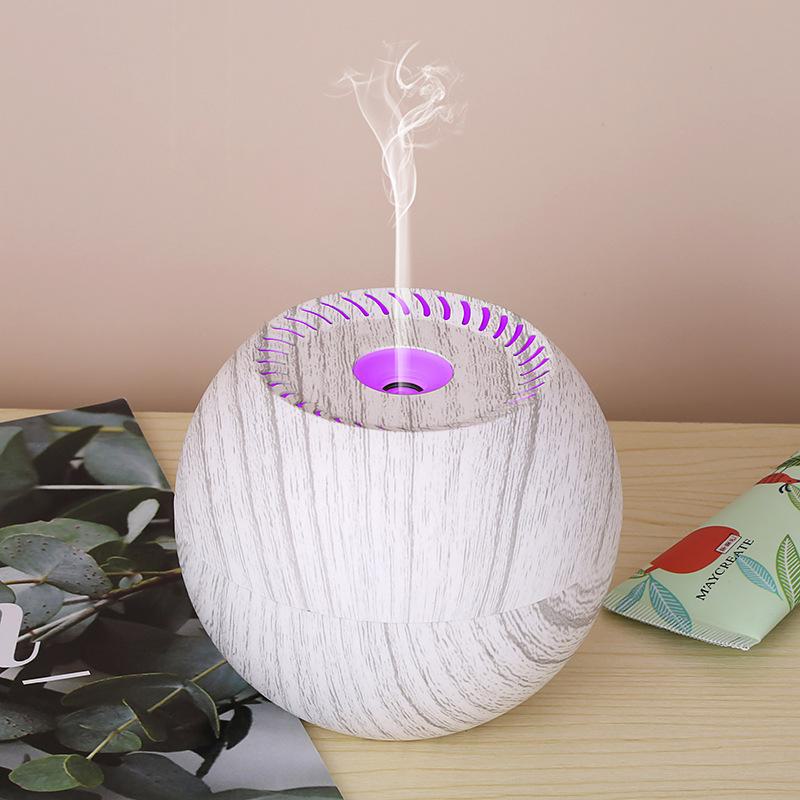 Creative USB Fog & Wood Grain Aromatherapy Humidifier with Custom Logo Option
