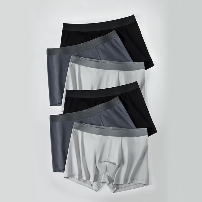 Jingshu Cotton · Self-Owned Brand · Cotton · Dudu Cotton Men's Pure Cotton Antibacterial Boxer Briefs 10A 6-Pack M