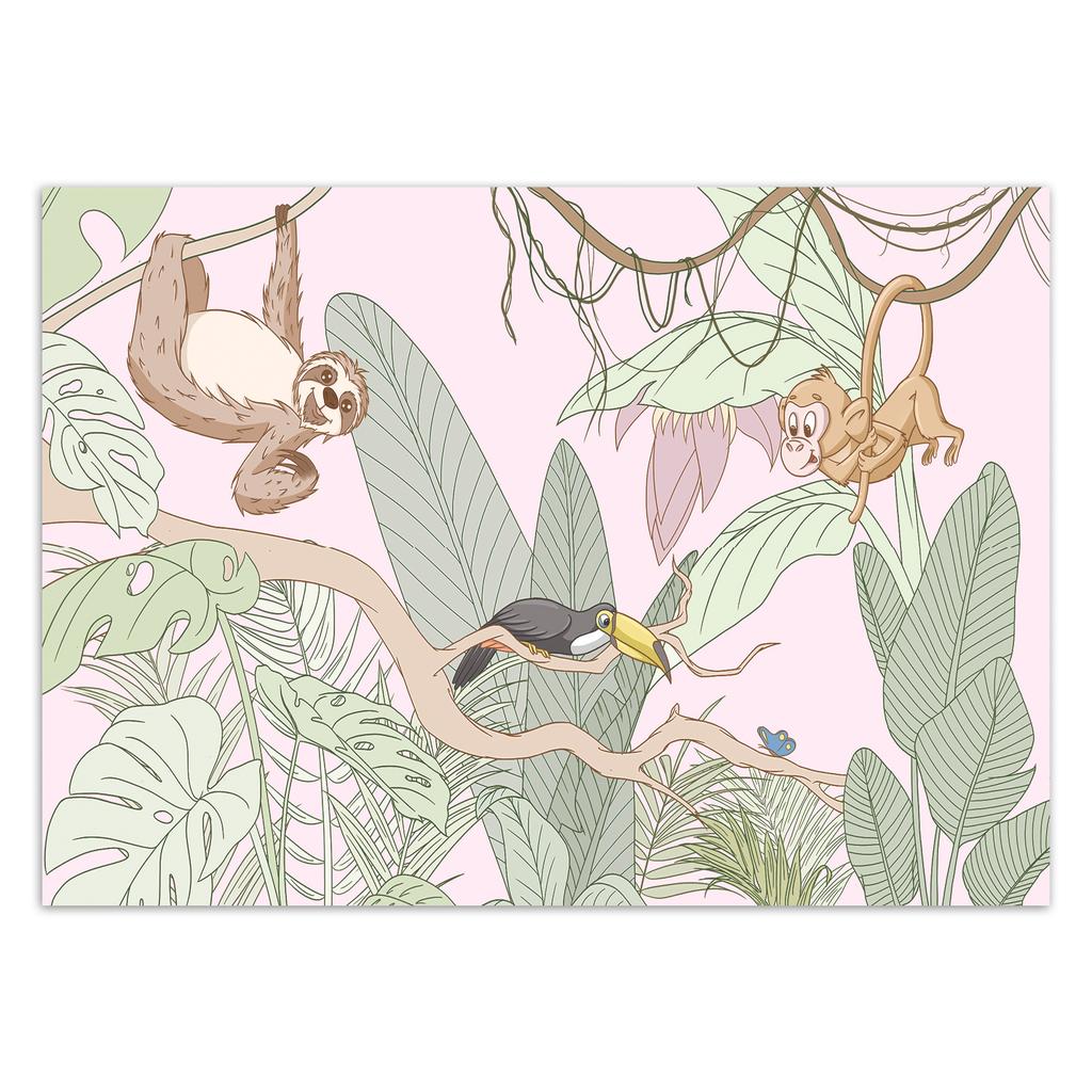 Fototapete Tropische Dschungeltiere