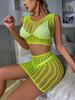 Cosplay 18 Lingerie Abito Nuovo Donne Completo Completo Sexy Mini Abito Bodystocking Nero Maglia Trasparente Teddy Babydoll Camicia da Notte