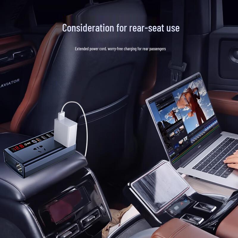 Vehicle Power Inverter with PD Fast Charger