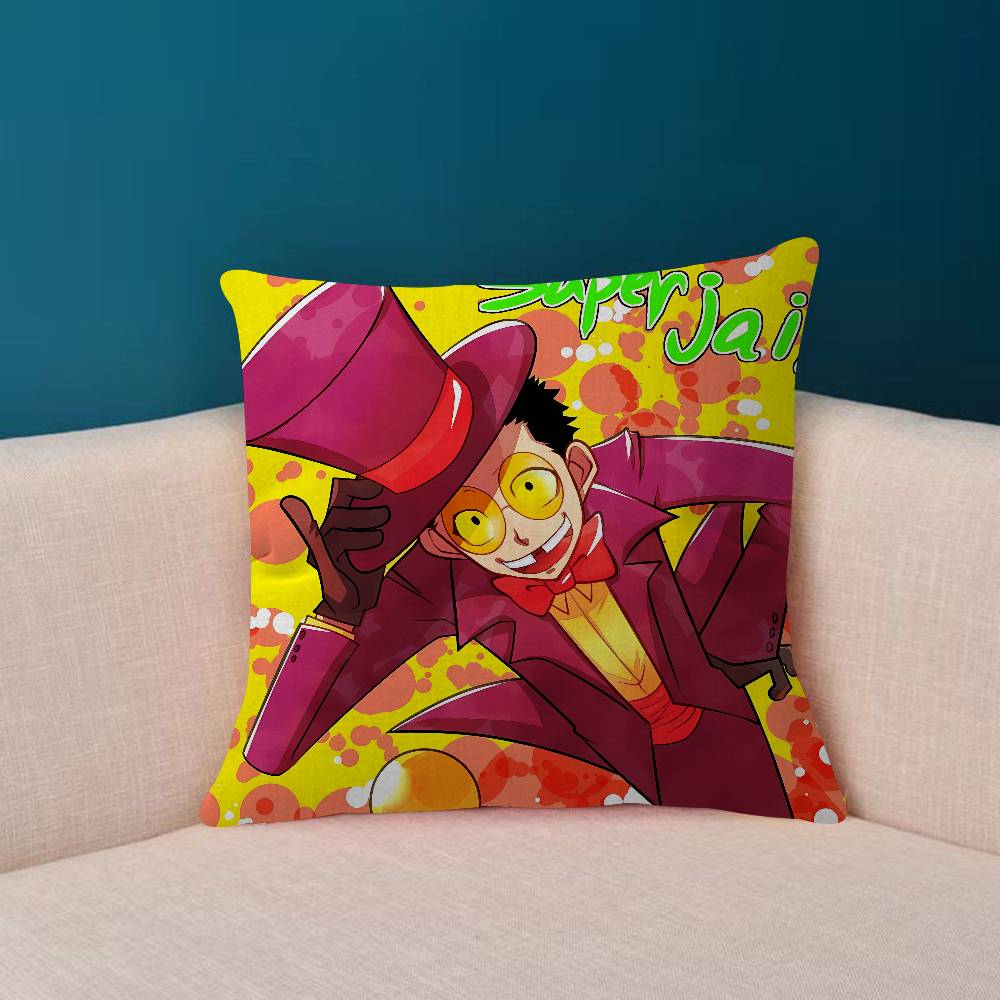American S-Superjails Anime Cushion Cover Soft Decorative Square Cushion Covers 45x45cm Pillowcases For Sofa Couch Bedroom