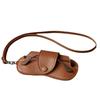 Street Trendy Sunglasses Storage Bag Hanging Neck PU Leather Glasses Bag Outdoor Portable Protective Bag Ladies' Fashion Items