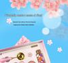 Cherry Blossom Wax Seal Stamp Gift Set: Copper Head, Mixed Color Wax, Spoon & 6-Piece Kit