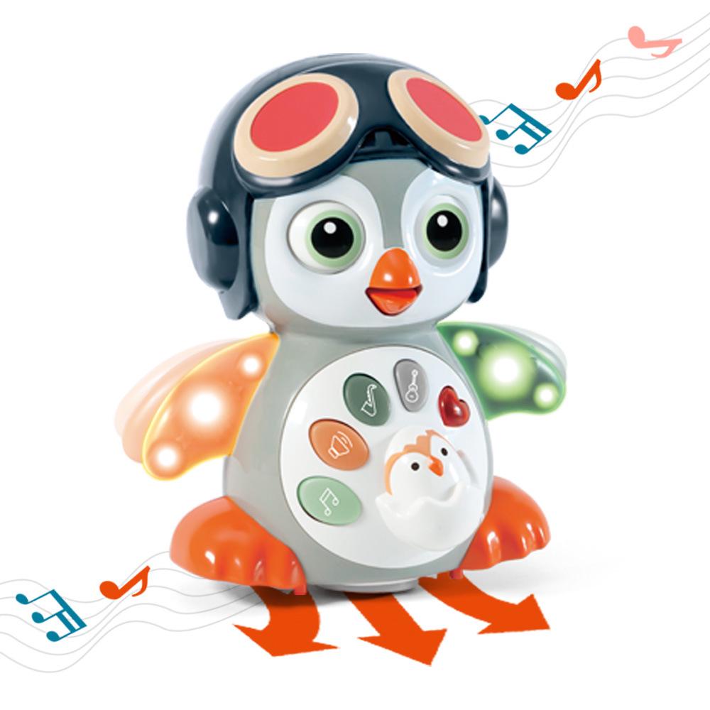 Electric Dancing Penguin Toy with Music and Lights for Early Education