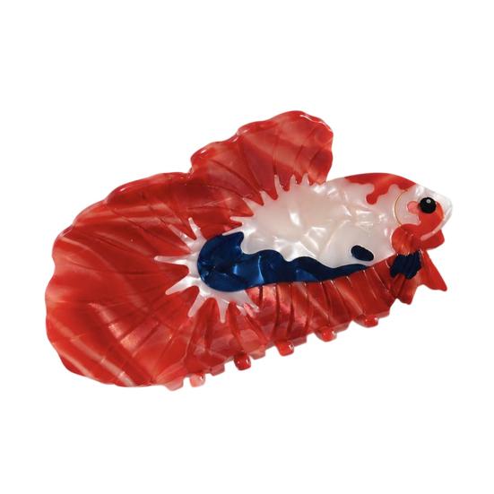 Durable Acetate Hair Clamps Sea Animals Claw Clip for Women, Elegant Ocean Theme Hairpin, Cute Marine Life Clips Lightweight Fish/Turtle/Conch/Octopus