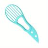 1pcs, 3-in-1 Avocado Slicer Shea Corer Butter Fruit Peeler Cutter Pulp Separator Plastic Knife Kitchen Vegetable Tools Home Accessory