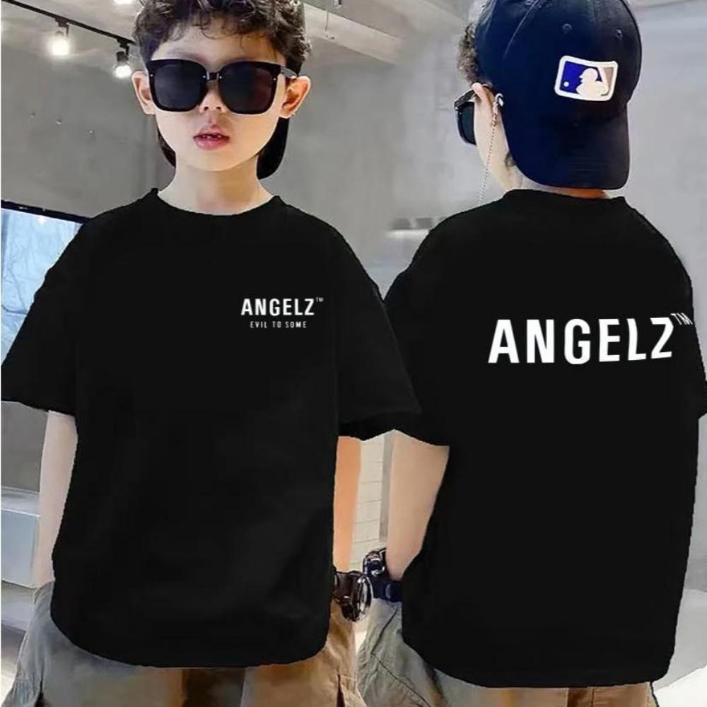 Street casual round neck short sleeved printed children's T-shirt