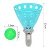 1 Pairs Double Butt Ping Pong Ball Outdoor Sports Game Toy Launch Throw Catch Ball Set Parent-Child Interactive Ejection Ball