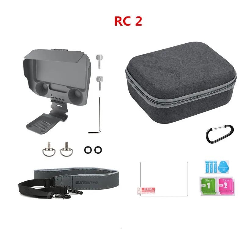 For DJI Mini 4 Pro Air 3 RC 2 Lanyard Shoulder Neck Strap Hanging Sling Screen Remote Control Joystick Sun Hood Tempered Film